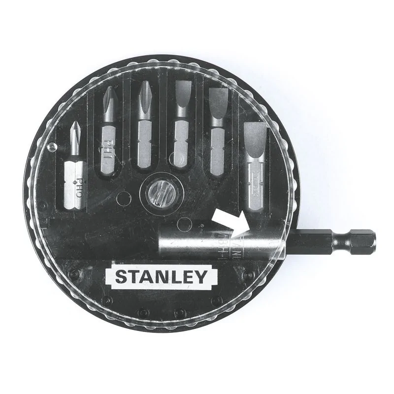 Stanley 1-68-735 Set 7 biti, PZ, drepti, adaptor magnetic STANLEY - 1