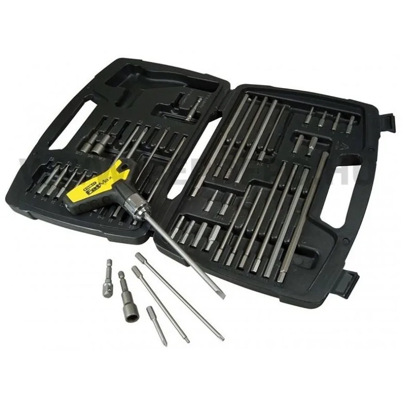 Stanley 0-96-222 Set de 43 chei FATMAX cu maner T cu clichet STANLEY - 1