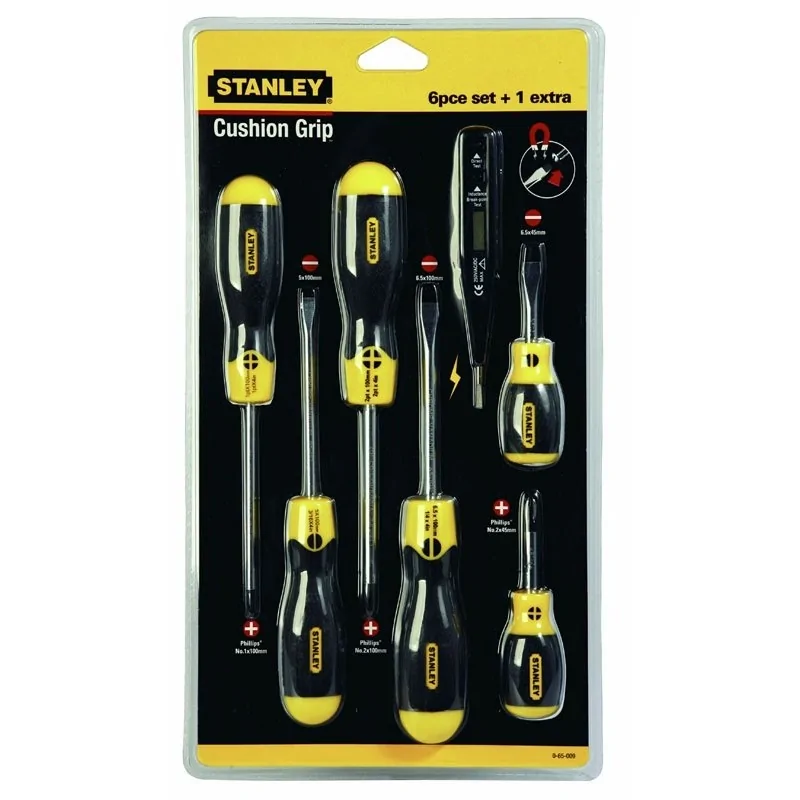 Stanley 0-65-009 Set 6 surubelnite, tester de tensiune STANLEY - 1