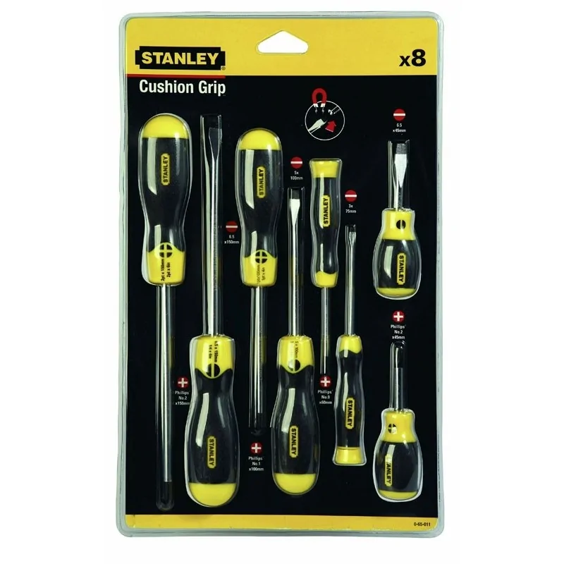 Stanley 0-65-011 Set de 8 surubelnite, drepte, PH STANLEY - 1