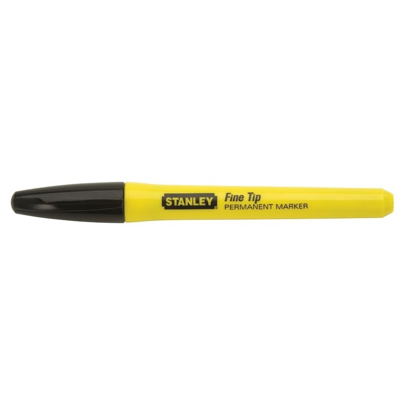 Marker negru Stanley cu varf subtire, set practic 2 buc