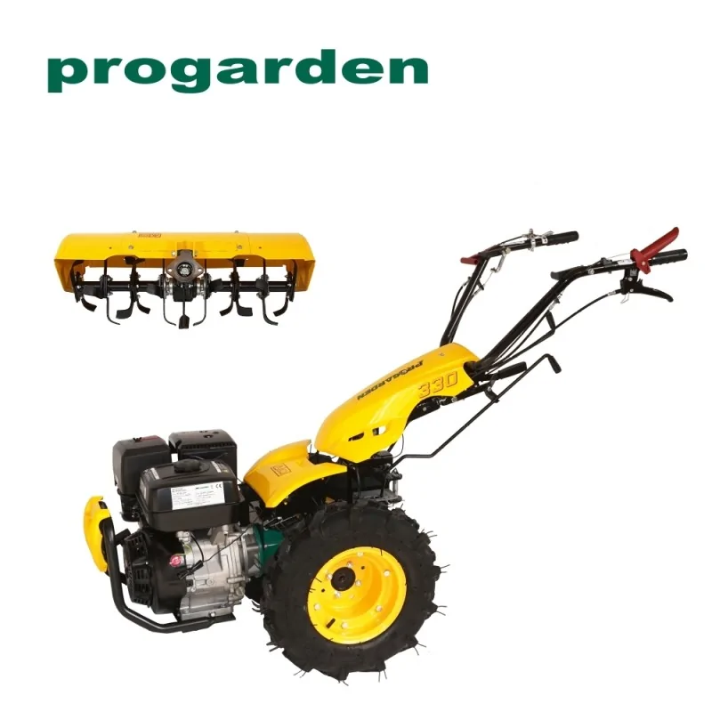 ProGARDEN Pachet Campo U14 motocultor multifunctional 14CP, benzina, euro5, 3+2 viteze, freza tractata BT-X65 650mm (BT330/G190)