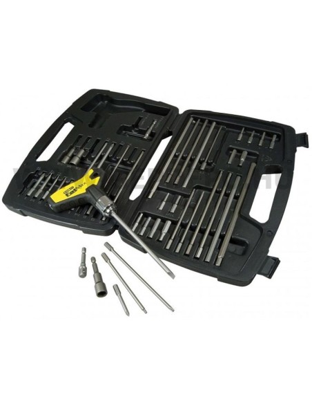 Set Stanley 43 chei FATMAX, maner T cu clichet