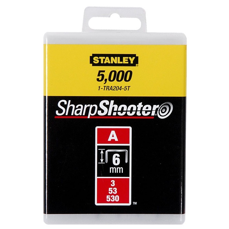 Stanley 1-TRA205T Capse standard 8 mm / 5/16" 1000 buc. tip a 5/53/530 STANLEY - 1