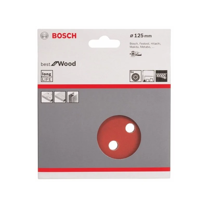 Foi abrazive C470 125mm, 60 set 5 buc. BOSCH - 1