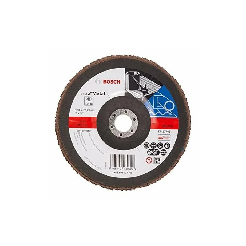 Disc de slefuire evantai X431, Standard for Metal 125mm, 22,23mm, 80 BOSCH - 1