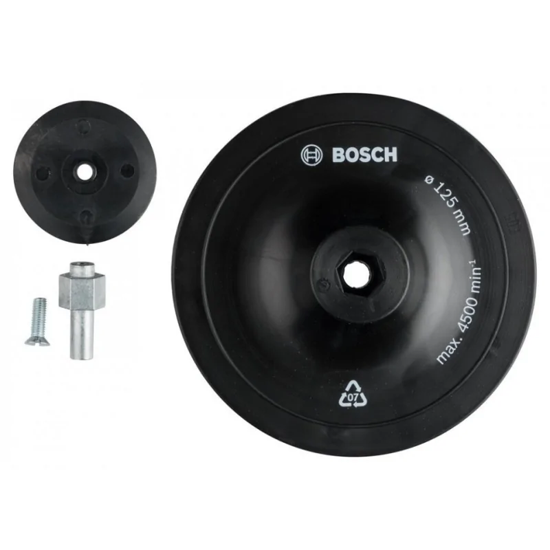 Bosch Disc (taler) suport pentru foi abrazive cu tija de fixare 8 mm, Ø 125 mm pentru GBM BOSCH - 1