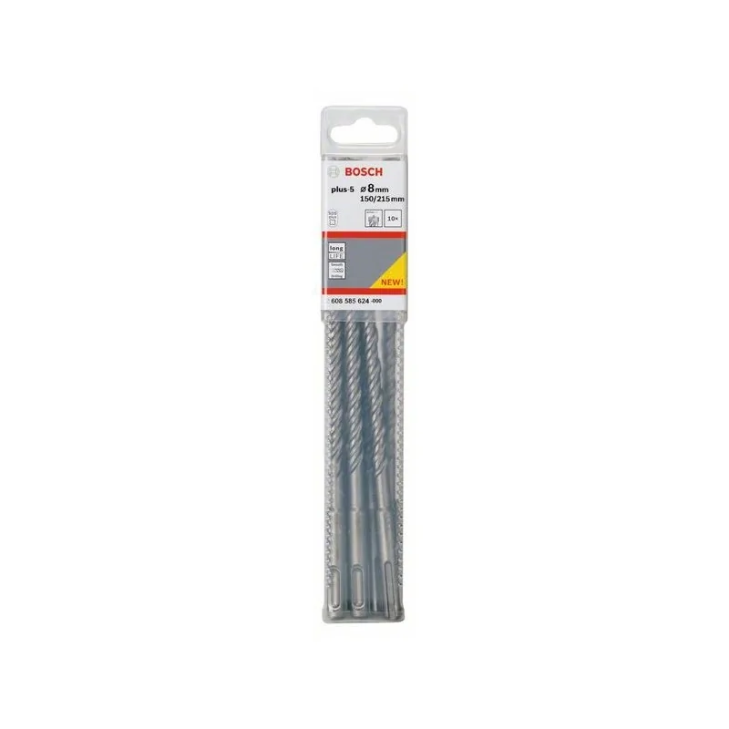 Burghiu pentru gaurire cu percutie SDS plus-5 8x150x215mm set 10 buc. BOSCH - 1