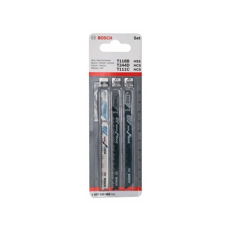 Set de 3 panze T lemn/metal/plastic BOSCH - 1