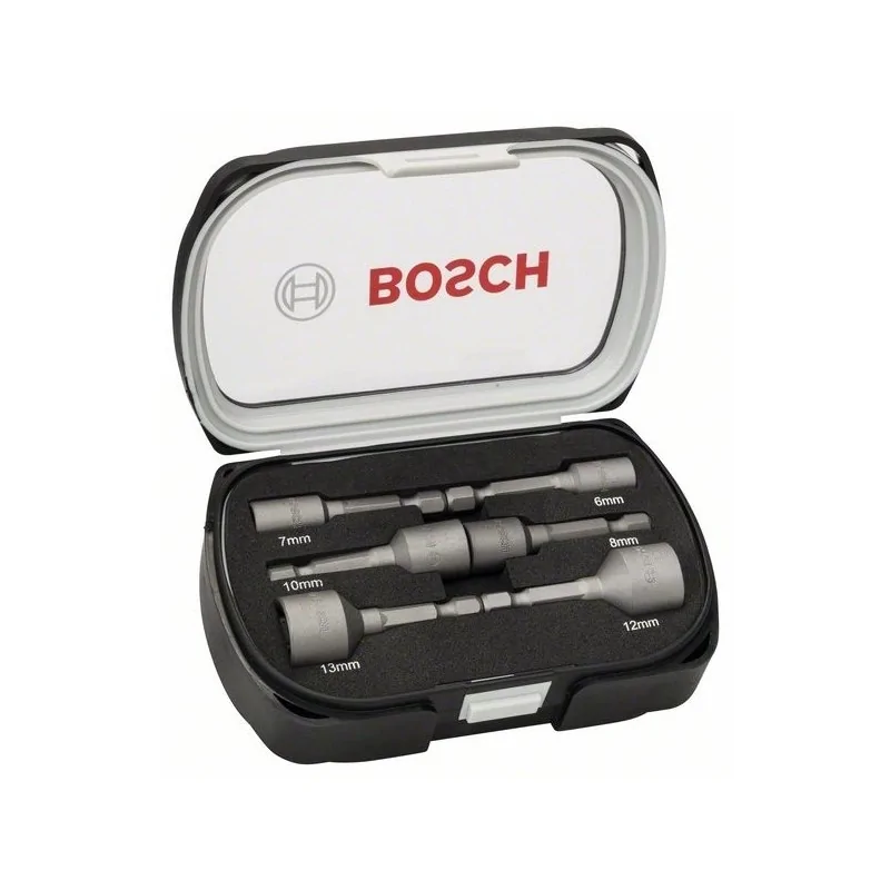 Set chei tubulare, 6 buc. 50mm 6, 7, 8, 10, 12, 13mm set 6 buc. BOSCH - 1