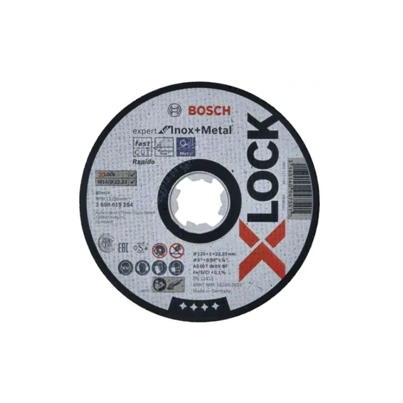 Disc X-LOCK Expert for Inox+Metal 115x1x22,23 pentru taieturi drepte AS 60 T INOX BF BOSCH - 1