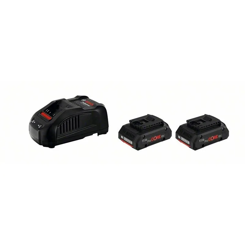 Set acumulatori si incarcator 2xProCORE18V 4.0Ah + GAL 1880 CV BOSCH - 1