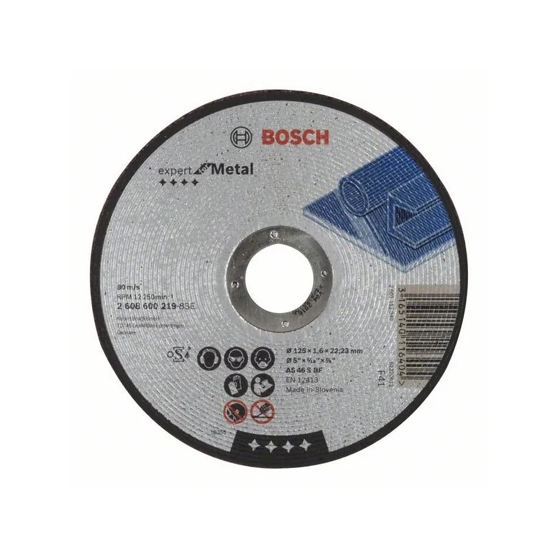 Disc de taiere drept Expert for Metal AS 46 S BF, 125mm, 1,6mm BOSCH - 1