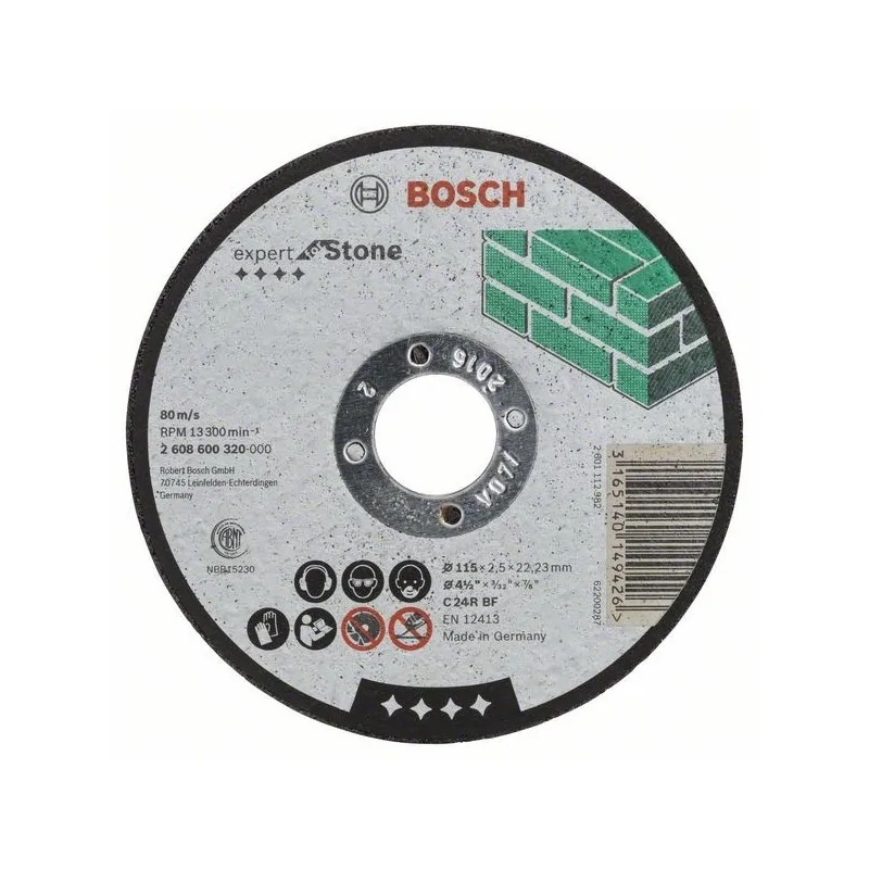 Disc de taiere drept Expert for Stone C 24 R BF, 115mm, 2,5mm BOSCH - 1