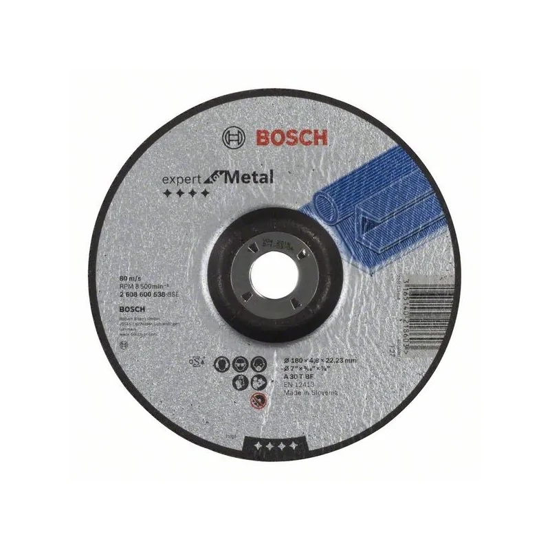 Disc de degrosare cu degajare Expert for Metal A 30 T BF, 180mm, 4,8mm BOSCH - 1