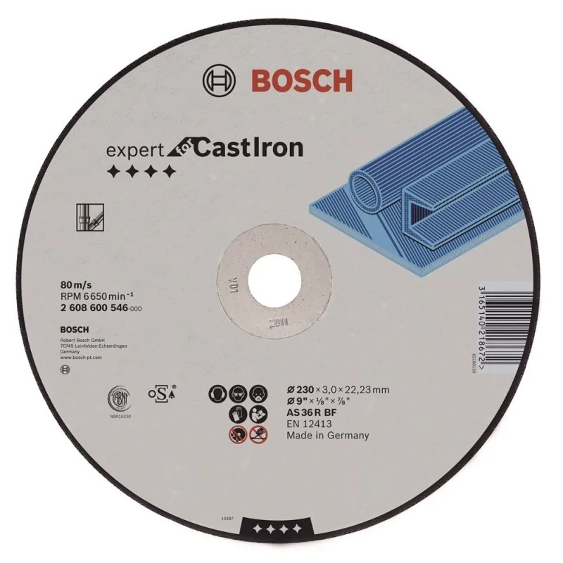 Disc de taiere drept Expert for Metal - Rapido AS 46 T BF, 230mm, 1,9mm BOSCH - 1