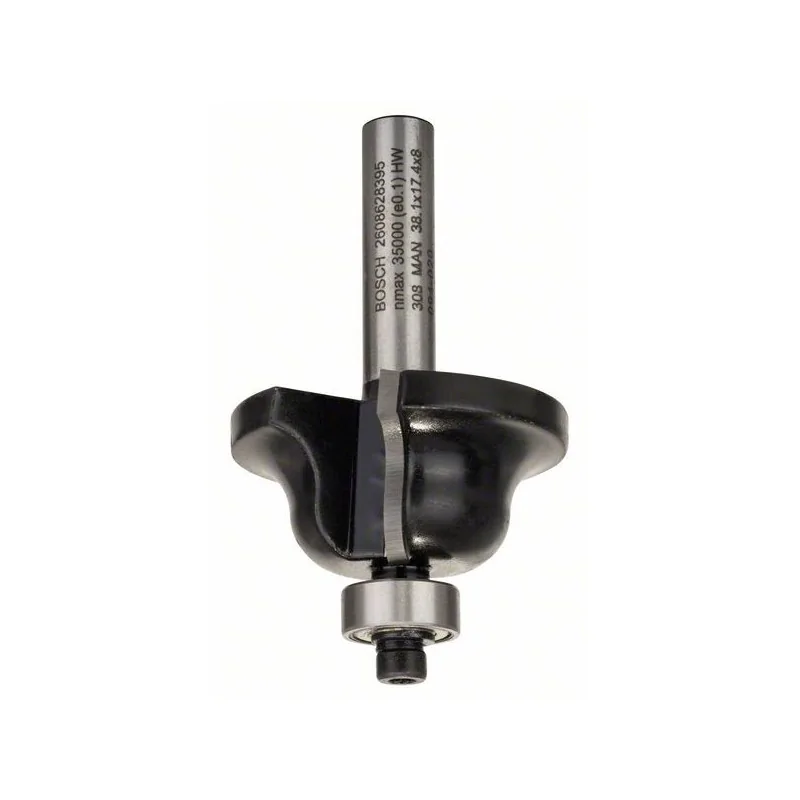 Freza pentru realizarea muchiilor B, 8mm, R1 6,3mm, B 12,7mm, L 17mm, G 61 m BOSCH - 1