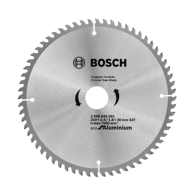 Panza de ferastrau circular Eco for Aluminium 210x2.4/1.8x30 64T BOSCH - 1