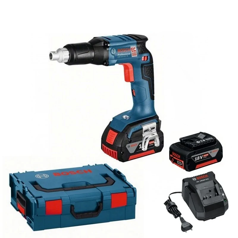 Bosch GSR 18 V-EC TE Masina de insurubat brushless, cu 2 acumulatori Li-Ion, 5Ah + L-Boxx BOSCH - 1