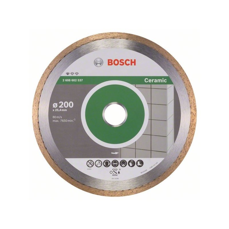 Disc diamantat BOSCH 200mm pentru taiere ceramică