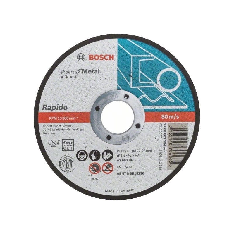 Cauti Bosch Disc de tăiere drept Expert for Metal - Rapido, 115x1mm de la BOSCH?