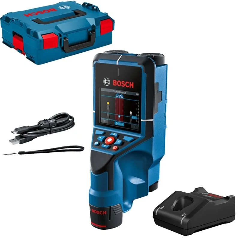 Bosch D-tect 200 C Detector de metale cu 1 acumulator Li-Ion, 2Ah + Incarcator + L-BOXX BOSCH - 1