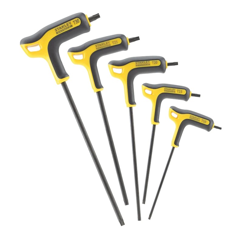 Set chei torx Stanley cu maner ergonomic, rezistenta