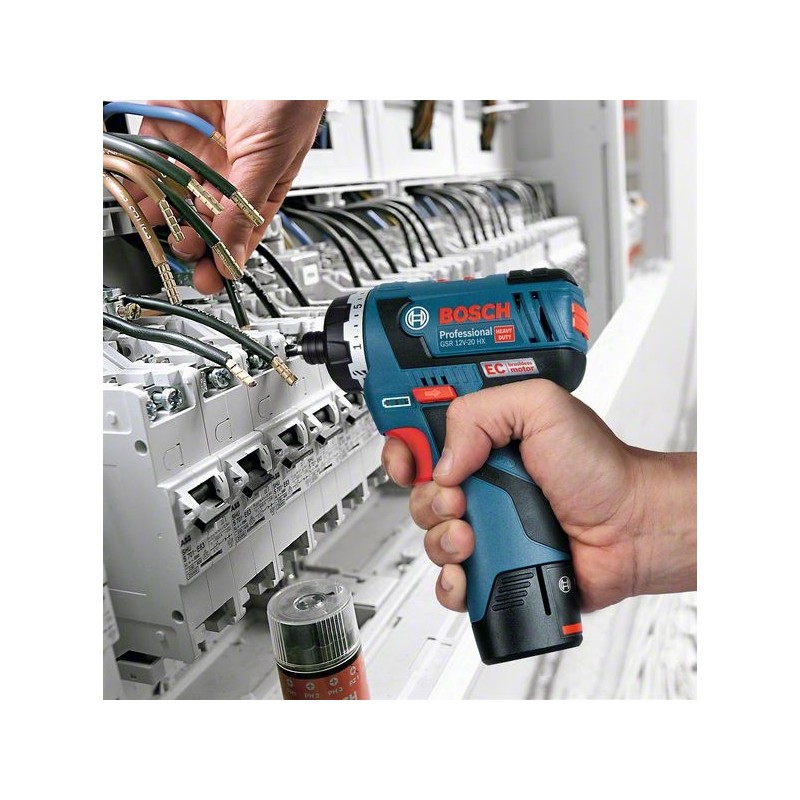 Bosch GSR 12V-20 HX, motor fara perii, compact si eficient