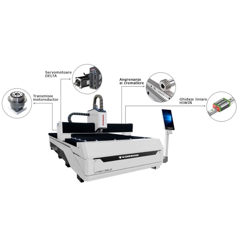 Masina de taiat laser FIBER LF3015EU pentru rezultate precise