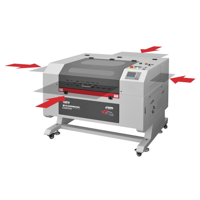 Masina de gravat si taiat cu laser CO2 Laser LC 5070Z - 80 W - Cormak CORMAK - 1