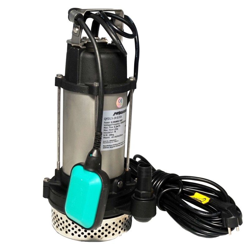 Pompa submersibila 1", 550W, apa murdara, 100L/min, ProGARDEN QFD1.5-24-0.55A PROGARDEN - 2