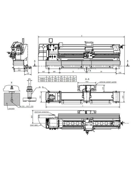 Strung universal OPTIturn TH 8020D pentru precizie industriala