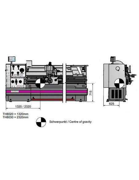 Strung universal OPTIturn TH 8020D pentru precizie industriala