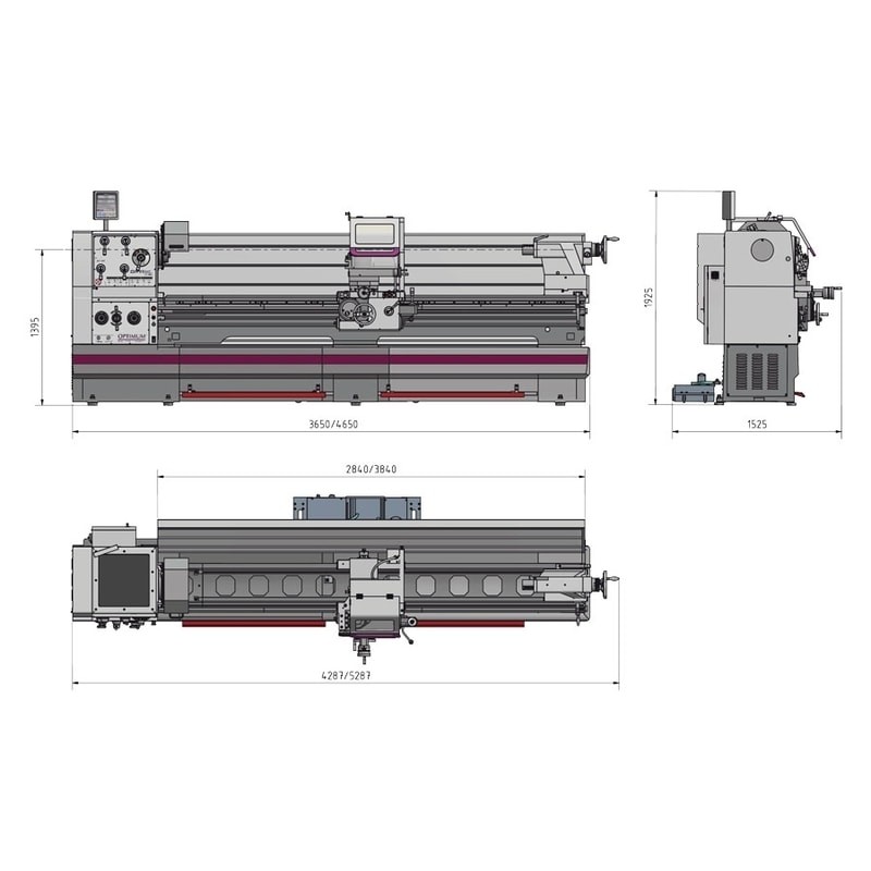 Strung universal OPTIturn TH 8020D pentru precizie industriala