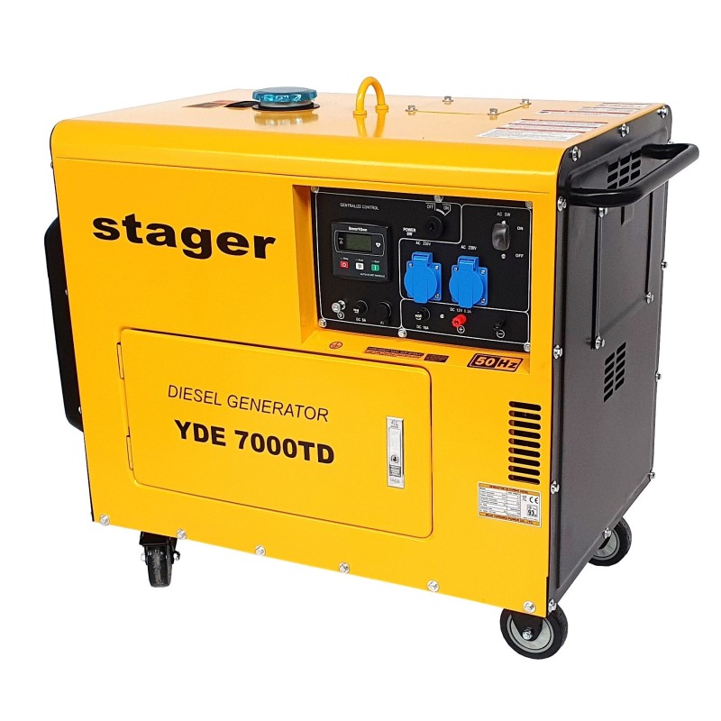 Generator diesel Stager YDE7000TD, eficienta si silentiozitate