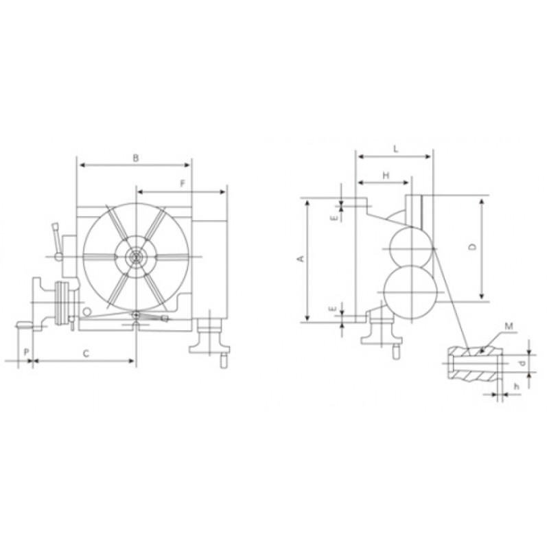 Masa rotativa orizontal si vertical inclinabila Cormak RTT