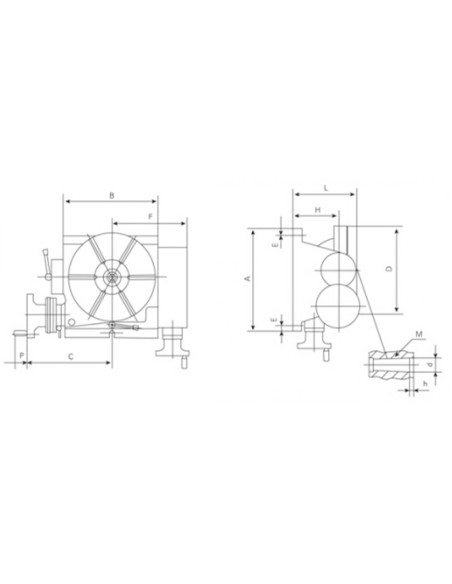 Masa rotativa orizontal si vertical inclinabila Cormak RTT