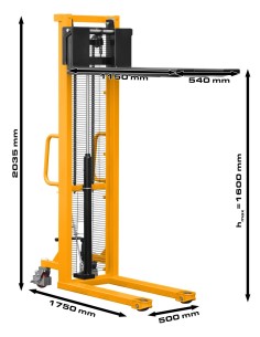 Stivuitor manual Cormak P716, ergonomic si sigur 2