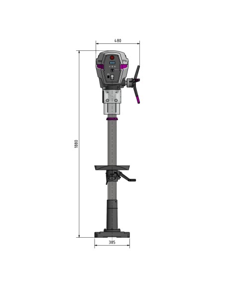 Masina de gaurit Optimum DP 33, precizie ridicata