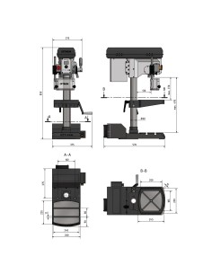 Masina de gaurit DX 17 V cu viteza variabila, precizie garantata 2