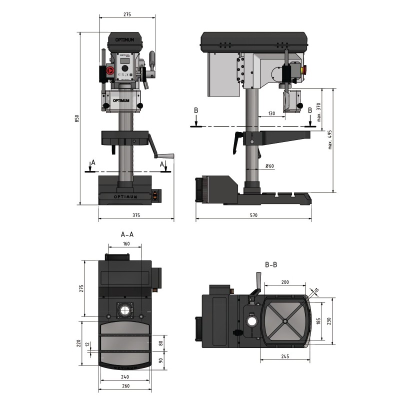 Masina de gaurit DX 17 V cu viteza variabila, precizie garantata