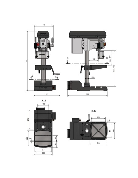 Masina de gaurit DX 17 V cu viteza variabila, precizie garantata