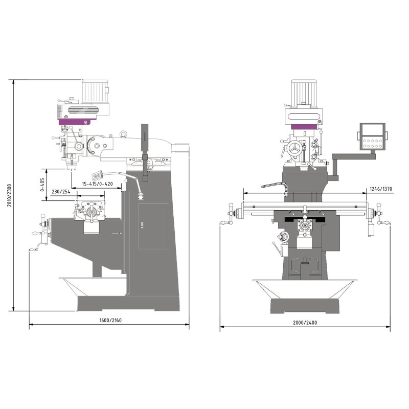 Masina frezat Optimum MF 4-B, eficienta in prelucrarea metalelor