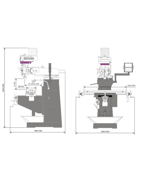 Masina frezat Optimum MF 4-B, eficienta in prelucrarea metalelor