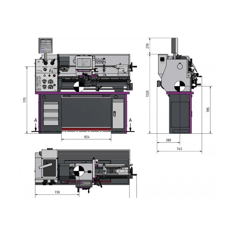 Strung universal Optimum TH 3309V pentru precizie industriala