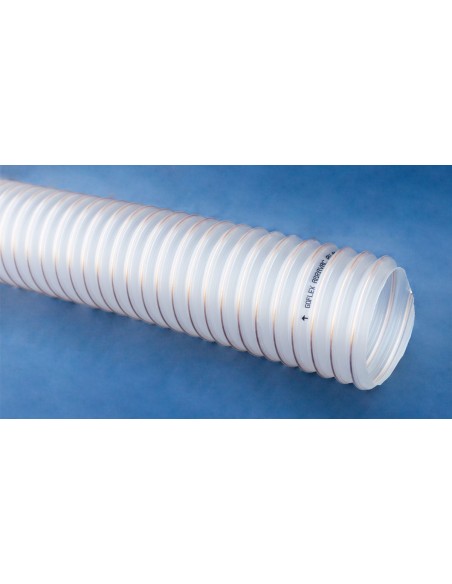 Furtun PU 110mm cu spirala otel, flexibil si rezistent