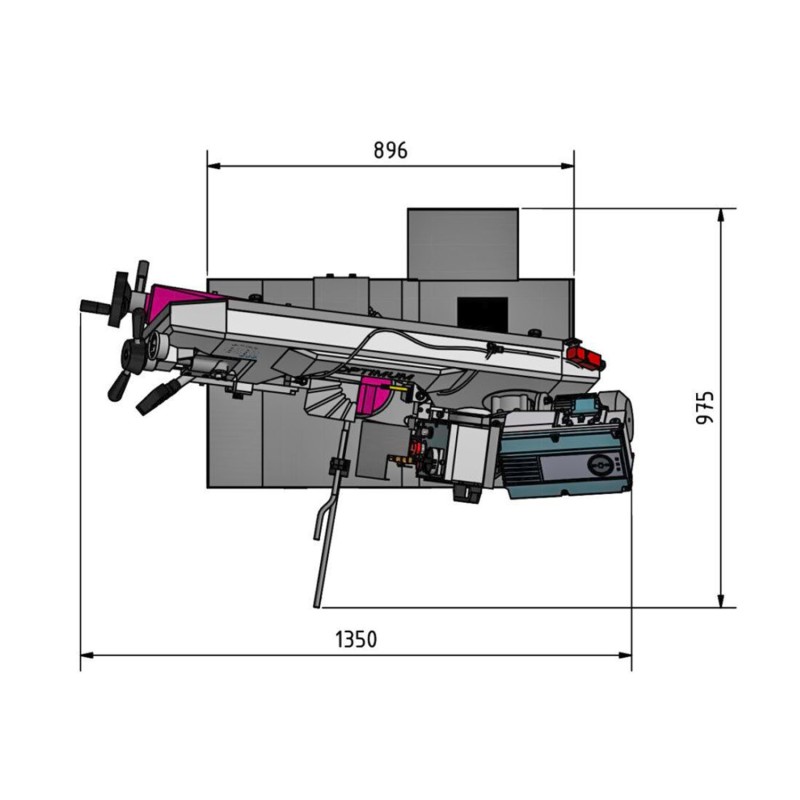 Ferastrau metal Optimum SD 281V, cu viteza variabila