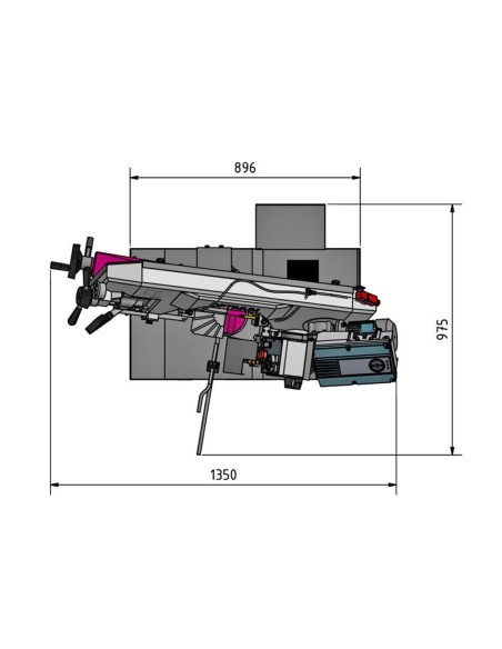 Ferastrau metal Optimum SD 281V, cu viteza variabila