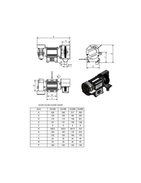 Masina slefuit polizat Optimum GU 20B, robustete superioara