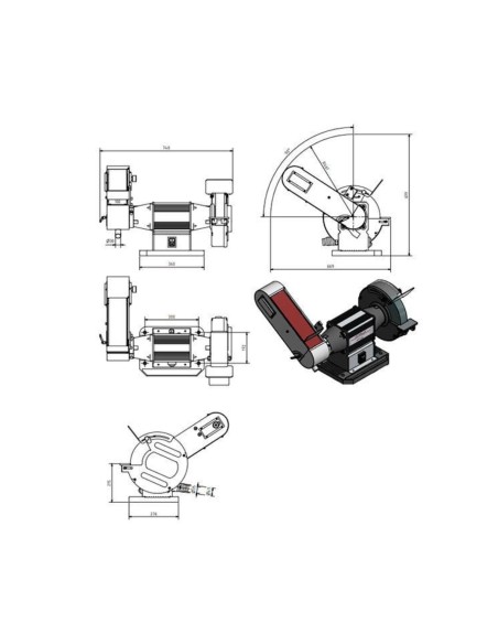 Masina slefuit combinata OPTIMUM GU 30S pentru eficienta maxima